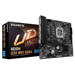 Gigabyte H610M D3H WIFI DDR4 Intel LGA 1700 , 2x DDR4 ~64GB, 1 x HDMI, 1x PCI x16, 1x PCI E x1,1x M.2, 4x SATA, 4x USB3.2, 2x US