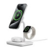 Cygnett ChargeBase Qi2 3-in-1 Magnetic 15W Wireless Charger-White(CY5070BUNCP),1.2M USB-C Cable,5W Watch Charger, 180Â° Swivel H