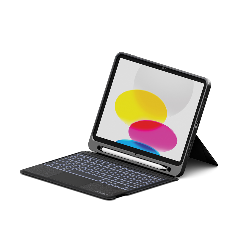 Cygnett Apple iPad (11.0') 11th Gen (A16)/iPad 10th Gen (10.9') Magnetic Keyboard + Case - Black(CY5331CKBCA),Multiple Viewing A