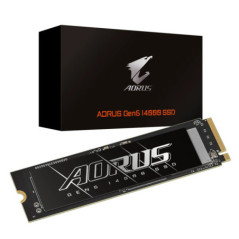 Gigabyte AORUS Gen5 14000 SSD 2TB PCIe5x4 NVMe2.0 M.2 3D TLC LPDDR4 4GB 14500/12700MB/s 80Ã22Ã3.5mm MTBF1.6M 11.5W 5yr/1400TBW