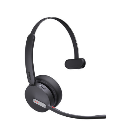 Yealink (BH70 Mono Teams USB-A) Microsoft Certified Teams Bluetooth Wireless Headset, Mono, 3-Mic Beamforming Noise Cancellation