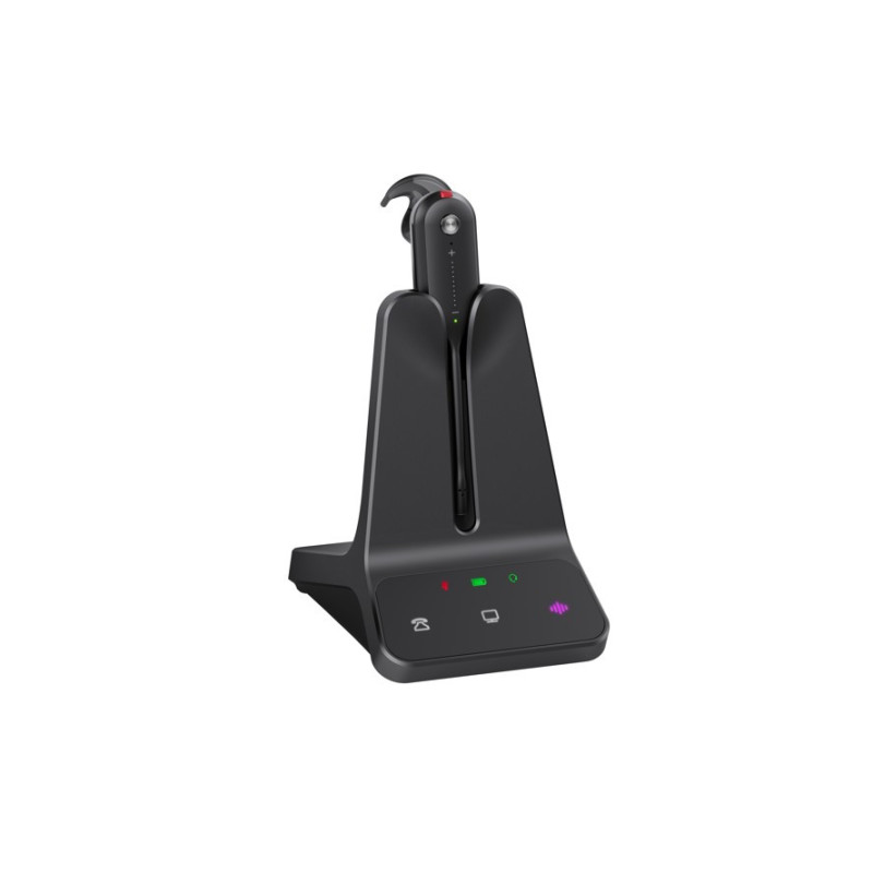 Yealink WH63 E2 Convertible DECT Wireless UC Headset 8 hours talk time185m Wireless range Dual microphone Multi-device Connectiv