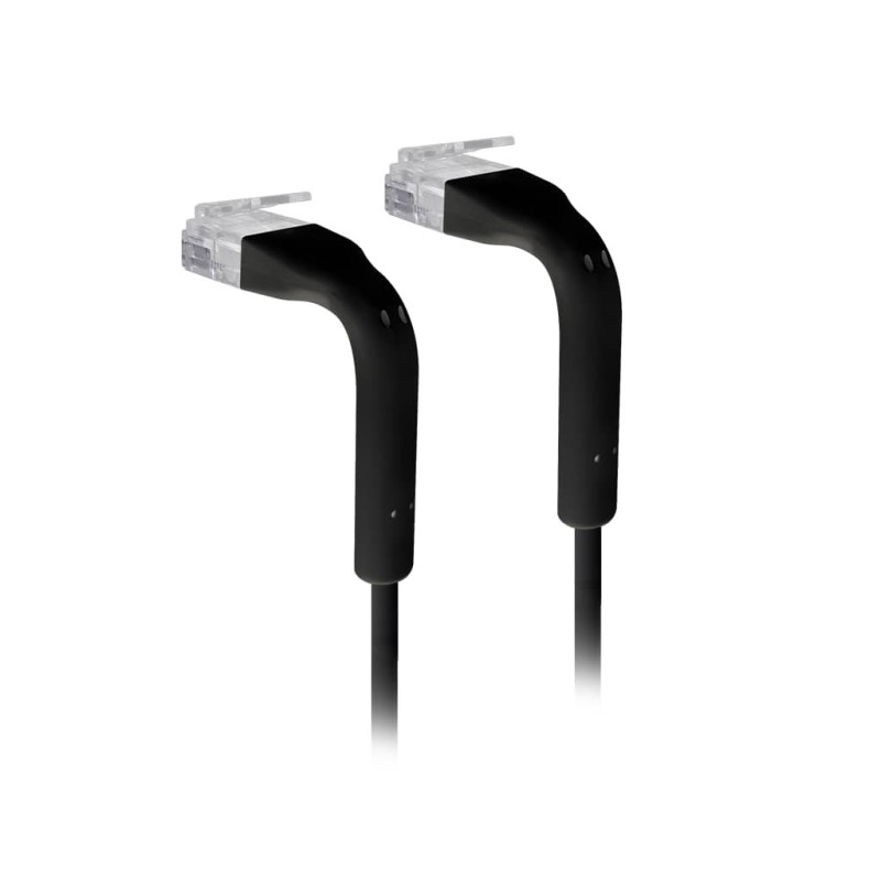 Ubiquiti UniFi Patch Cable, Length 0.3m, Black, Ultra-Thin Patch Cable With GbE Support And Flexible, Bendable Boots Enhanced In