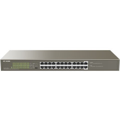 IP-COM (G1124P-24-250W )24-Port Gigabit Switch With 24-Port PoE+, 6kV lightning protection