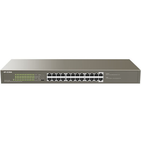 IP-COM (G1124P-24-250W )24-Port Gigabit Switch With 24-Port PoE+, 6kV lightning protection