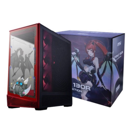 MSI PANO 130R MLG EDITION, Mid-Tower, ATX/M-ATX/ITX, 400mm GPU, 165mm CPU cooler, USB-C 20Gbps, 4 ARGB fans, 360mm rad, PSU 180m