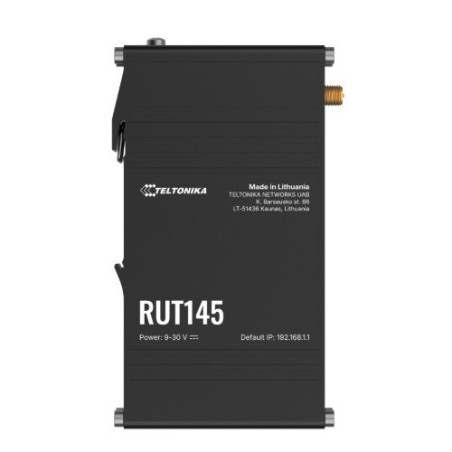Teltonika RUT145 Industrial RS485 Router, Wi-Fi & Ethernet Connectivity, Industrial Data Collection-Ready with RMS Support, PSU 