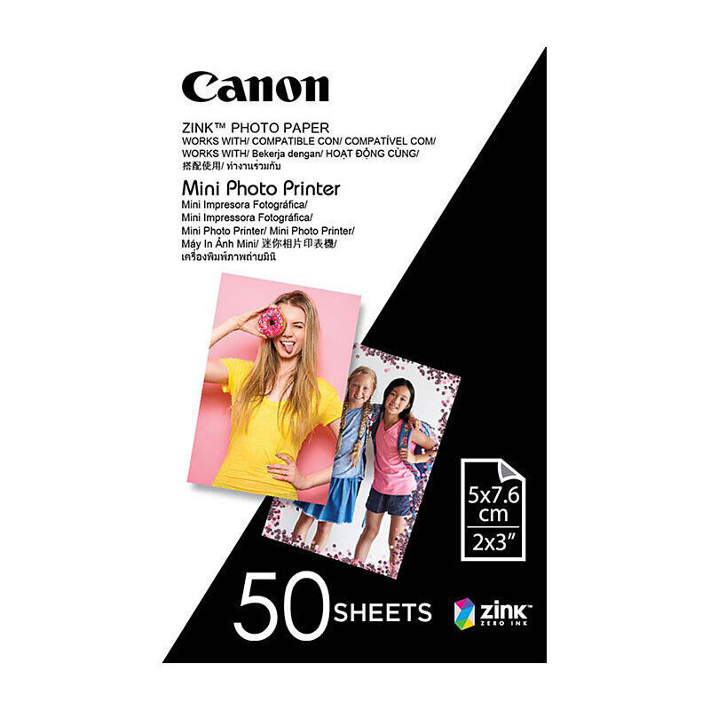 MPPP50 MINI PHOTO PRINTER - 50 SHEETS - ZP-2030-50 - ZINC