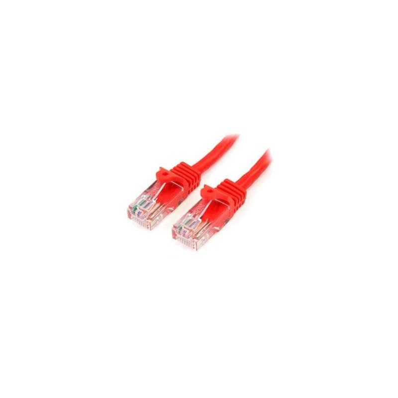 STARTECH 1M RED CAT5E/ CAT 5 SNAGLESS ETHERNET PATCH CABLE