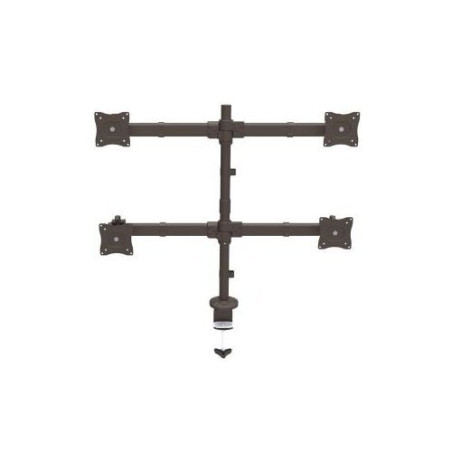 STARTECH QUAD MONITOR DESK MOUNT <27", <8KG, FULL MOTION, H/ADJ, VESA, BLACK, 5YR