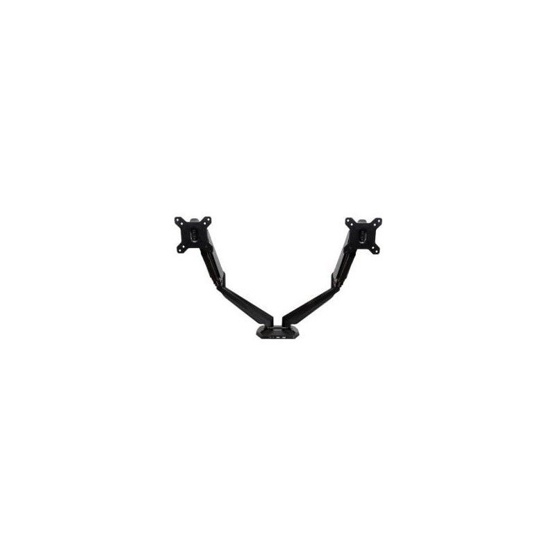 STARTECH DUAL MONITOR DESK MOUNT <32", <8KG, FULL MOTION, VESA, BLACK, USB, AUDIO, 2YR
