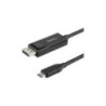 STARTECH 1M USB-C (T/BOLT3) TO DP1.2 ADAPTER CABLE, 4K, BI-DIRECT, 3YR