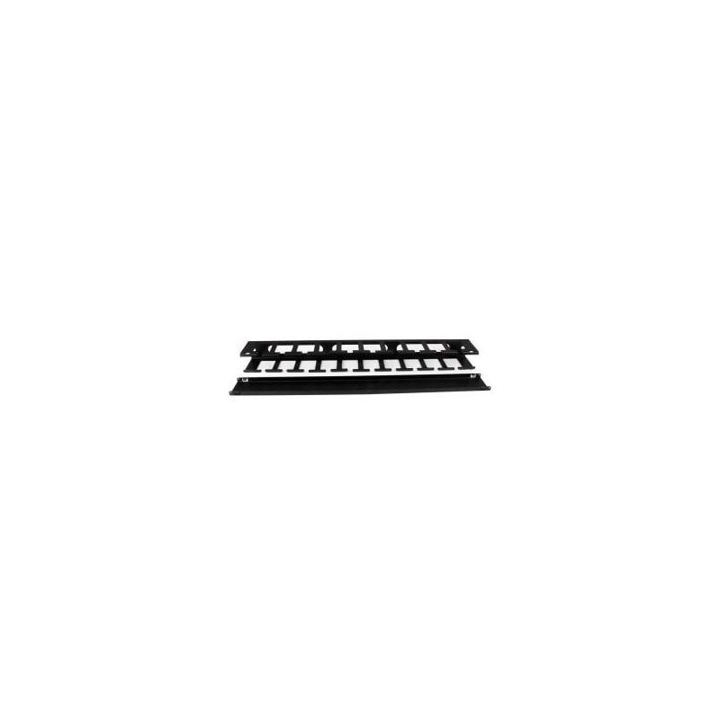 STARTECH 1U 19" FINGER DUCT RACK CABLE MANAGER W/ COVER