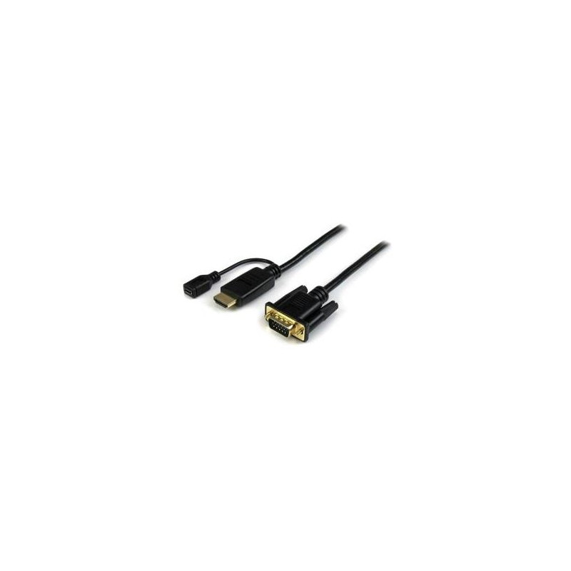 STARTECH 1.8M HDMI TO VGA ADAPTER CABLE, 3YR