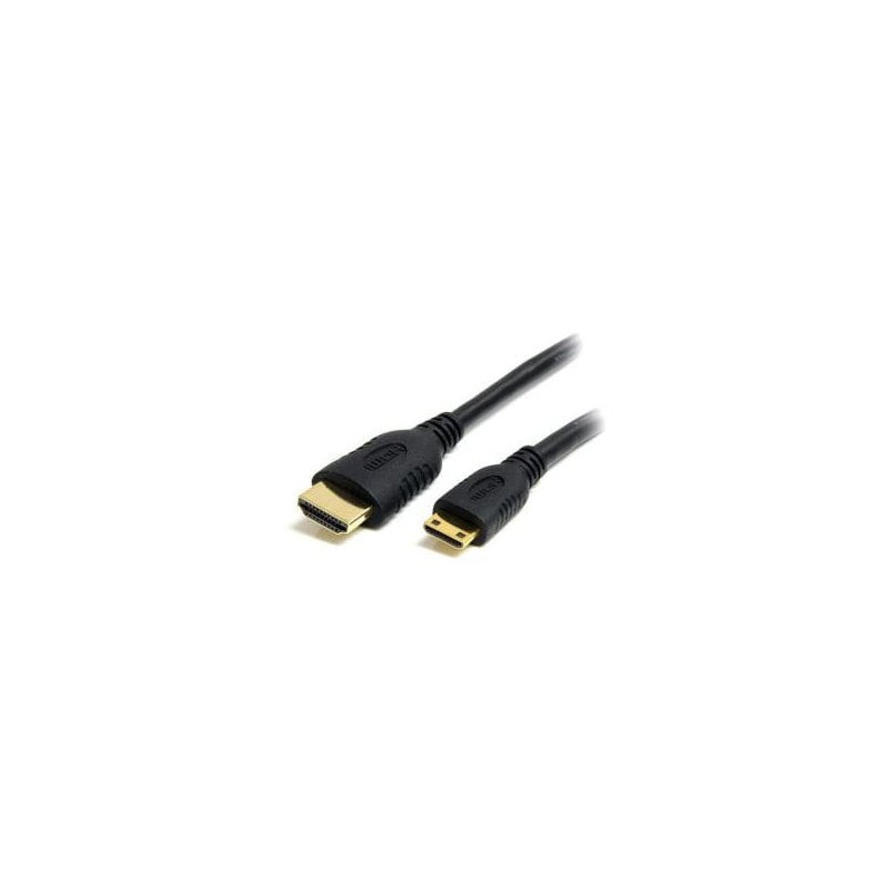 STARTECH 2M HDMI TO MINI HDMI ADAPTER CABLE WITH ETHERNET, BLACK, LTW