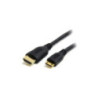 STARTECH 2M HDMI TO MINI HDMI ADAPTER CABLE WITH ETHERNET, BLACK, LTW