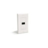STARTECH SINGLE OUTLET FEMALE HDMI WALL PLATE, WHITE