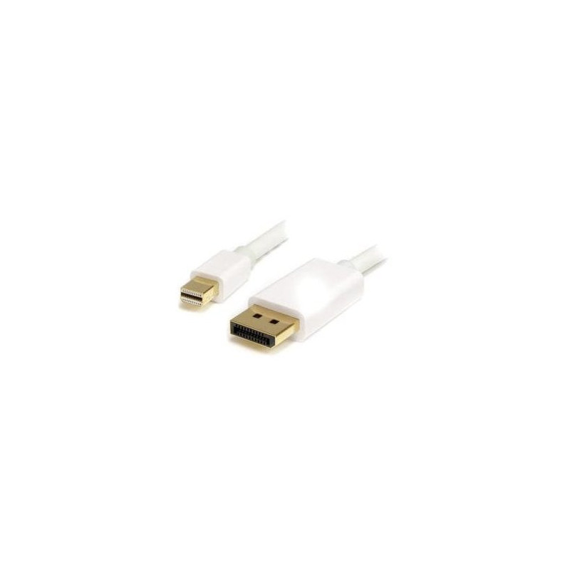 STARTECH 2M MINI DISPLAY TO DISPLAY 1.2 CABLE, 4K, SUPPORT DPCP, HDCP, WHITE, LTW