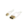 STARTECH 2M MINI DISPLAY TO DISPLAY 1.2 CABLE, 4K, SUPPORT DPCP, HDCP, WHITE, LTW