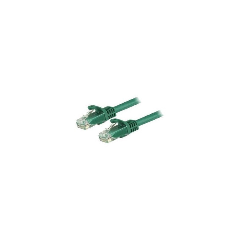 STARTECH 1.5M CAT6 CABLE, RJ45 PATCH CORD, SNAGLESS, 650MHz 100W, GREEN, LTW