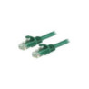 STARTECH 1.5M CAT6 CABLE, RJ45 PATCH CORD, SNAGLESS, 650MHz 100W, GREEN, LTW