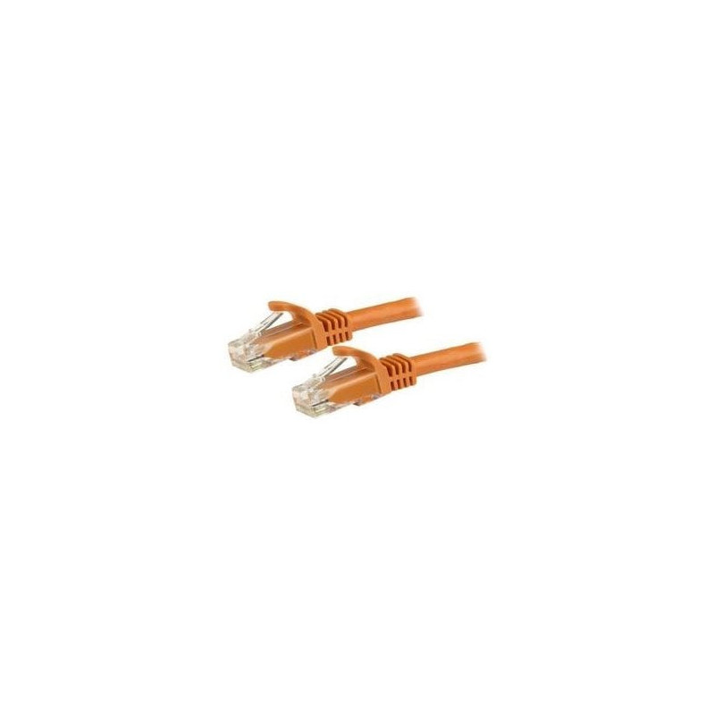 STARTECH 1.5M CAT6 CABLE, RJ45 PATCH CORD, SNAGLESS, 650MHz 100W, ORANGE, LTW