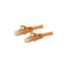 STARTECH 1.5M CAT6 CABLE, RJ45 PATCH CORD, SNAGLESS, 650MHz 100W, ORANGE, LTW