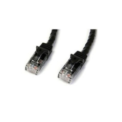 STARTECH 1M CAT6 ETHERNET CABLE BLACK 650MHZ 100W SNAGLESS PATCH CORD, LTW