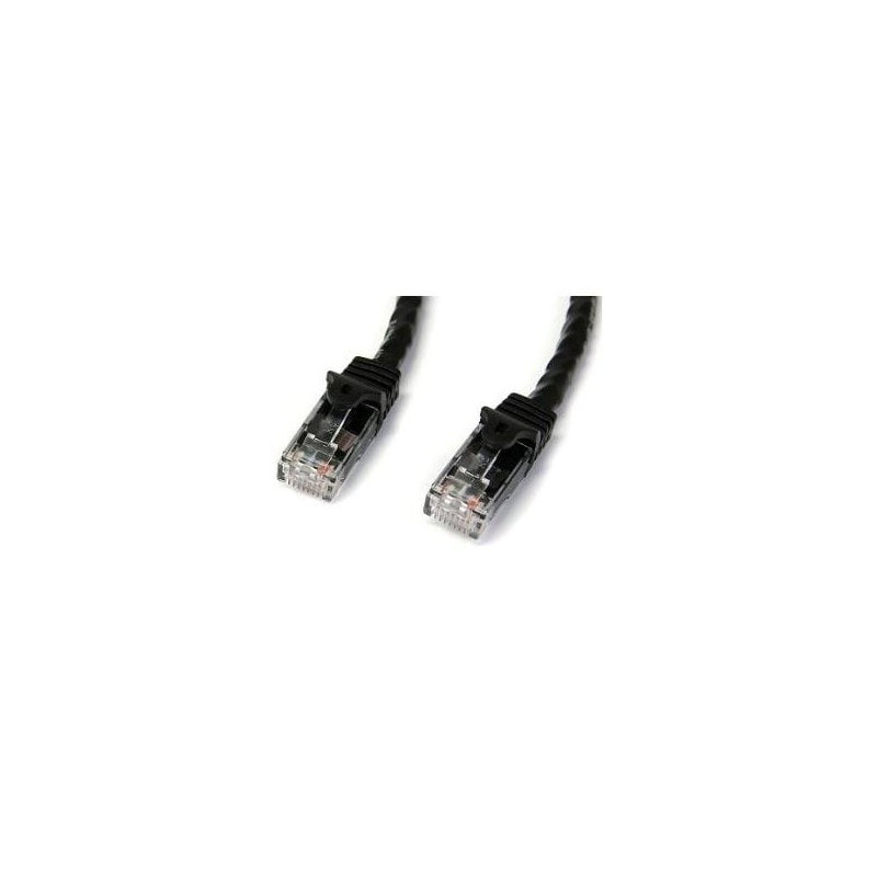 STARTECH 1M CAT6 ETHERNET CABLE BLACK 650MHZ 100W SNAGLESS PATCH CORD, LTW