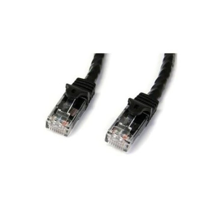 STARTECH 1M CAT6 ETHERNET CABLE BLACK 650MHZ 100W SNAGLESS PATCH CORD, LTW