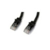 STARTECH 1M CAT6 ETHERNET CABLE BLACK 650MHZ 100W SNAGLESS PATCH CORD, LTW