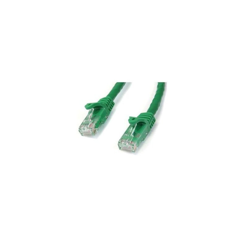 STARTECH CAT6 ETHERNET CABLE 1M GREEN 650MHZ 100W SNAGLESS PATCH CORD LTW