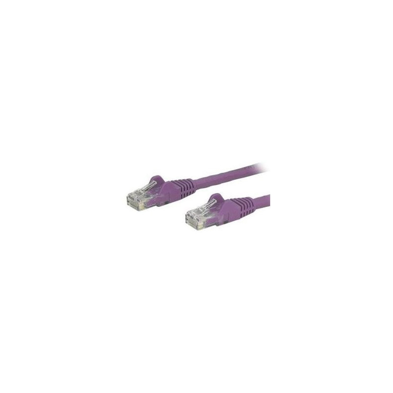 STARTECH 2M CAT6 ETHERNET CABLE PURPLE 650MHZ 100W SNAGLESS PATCH CORD, LTW