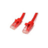 STARTECH 2M CAT6 ETHERNET CABLE RED 650MHZ 100W SNAGLESS PATCH CORD, LTW