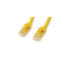 STARTECH CAT6 ETHERNET CABLE 3M YELLOW 650MHZ 100W SNAGLESS PATCH CORD LTW