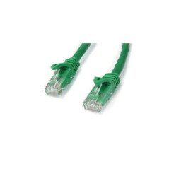 STARTECH 0.5M CAT6 ETHERNET CABLE GREEN 650MHZ 100W SNAGLESS PATCH CORD, LTW