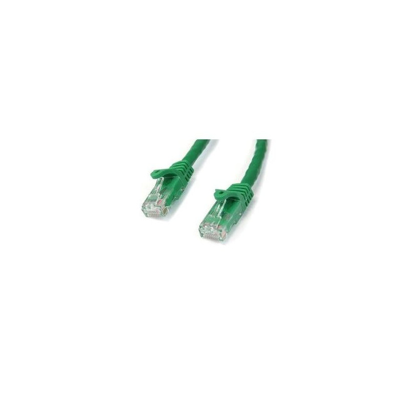 STARTECH 0.5M CAT6 ETHERNET CABLE GREEN 650MHZ 100W SNAGLESS PATCH CORD, LTW