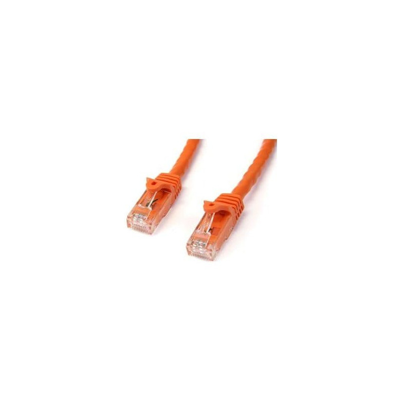 STARTECH CAT6 ETHERNET CABLE 5M ORANGE 650MHZ 100W SNAGLESS PATCH CORD LTW