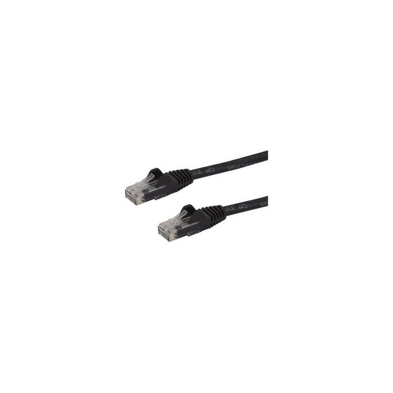 STARTECH 7.5M CAT6 CABLE, RJ45 PATCH CORD, SNAGLESS, 650MHz 100W, BLACK, LTW