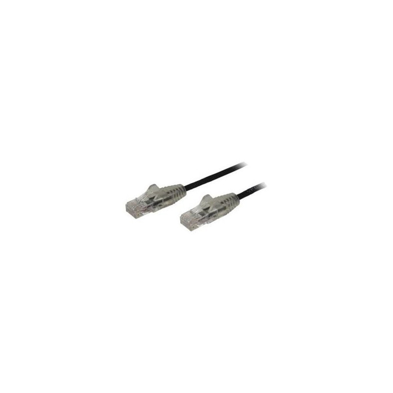 STARTECH 1M CAT6 CABLE, RJ45 PATCH CORD, SNAGLESS, SLIM, LSZH, BLACK, LTW