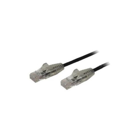STARTECH 1M CAT6 CABLE, RJ45 PATCH CORD, SNAGLESS, SLIM, LSZH, BLACK, LTW