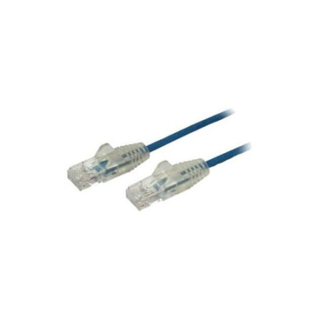 STARTECH 1.5M CAT6 CABLE, RJ45 PATCH CORD, SNAGLESS, SLIM, LSZH, BLUE, LTW