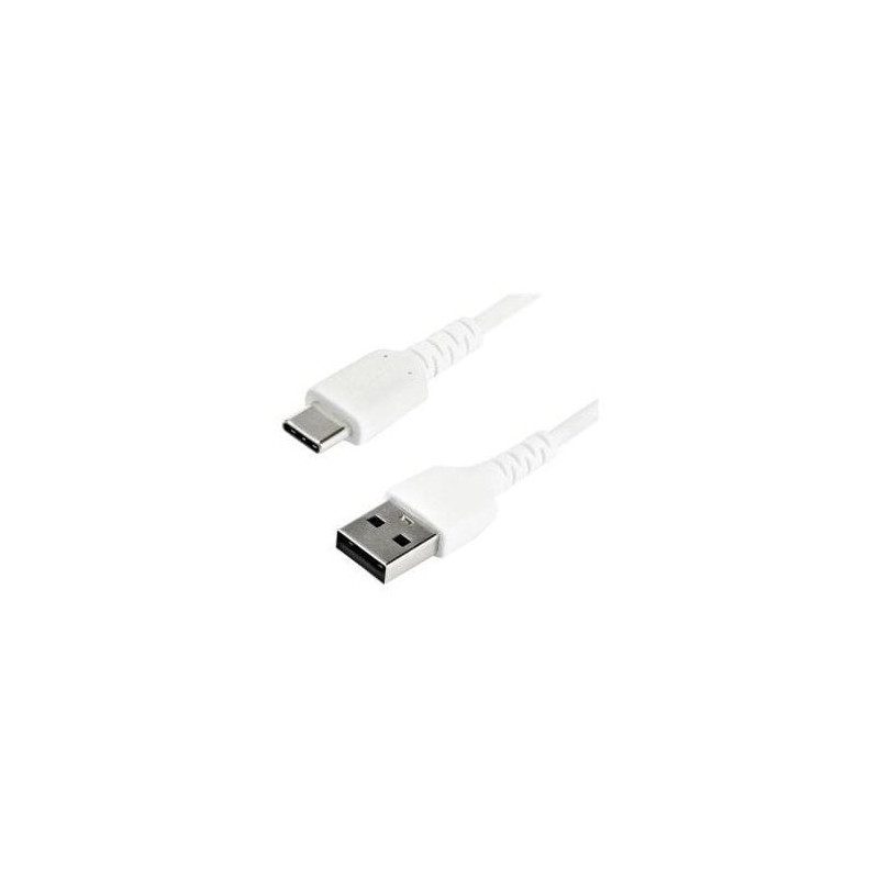 STARTECH 1M USB2.0 TO USB-C CABLE, DURABLE, 60W POWER PASSTHROUGH, WHITE, LTW