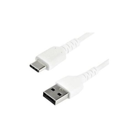 STARTECH 1M USB2.0 TO USB-C CABLE, DURABLE, 60W POWER PASSTHROUGH, WHITE, LTW