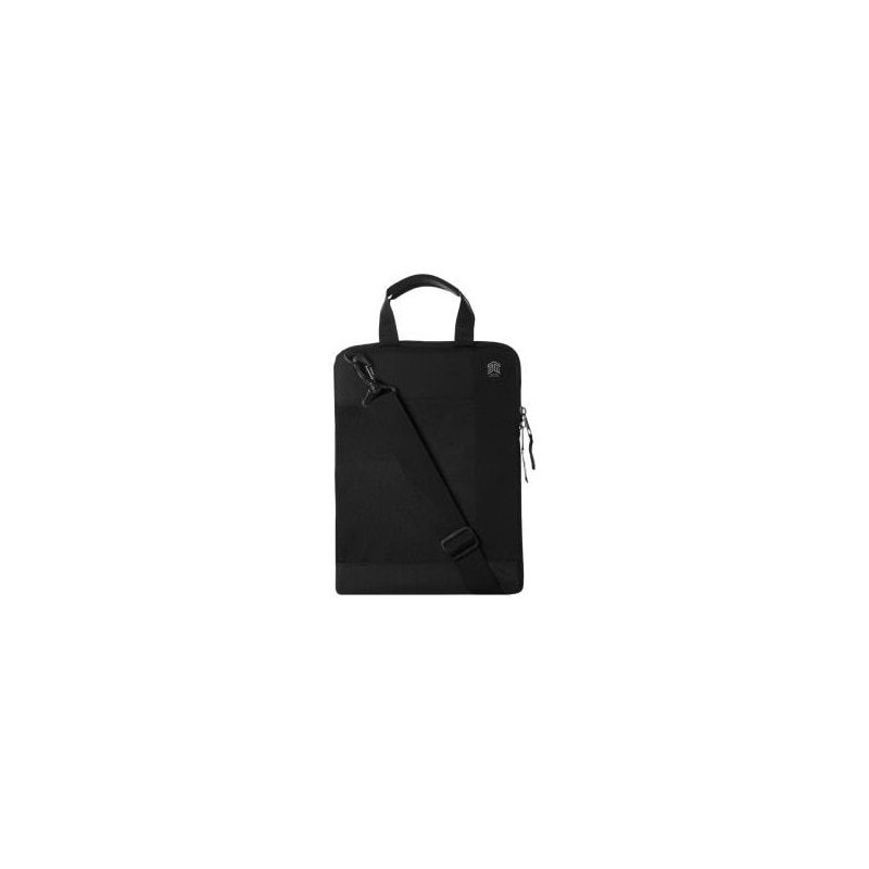 STM (ACE ARMOUR) LAPTOP SHOULDERBAG, FITS UP TO 12", BLACK , 3YR WTY