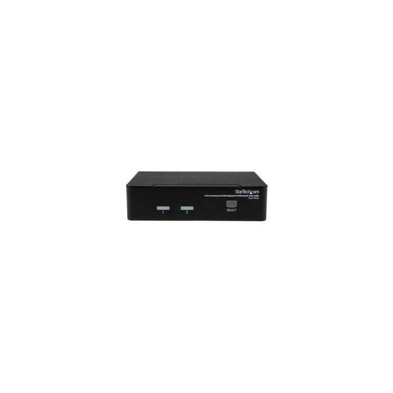 STARTECH 2 PORT SINGLE DISPLAYPORT KVM SWITCH, USB, AUDIO, NO CABLE, 3YR