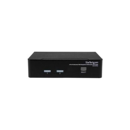STARTECH 2 PORT SINGLE DISPLAYPORT KVM SWITCH, USB, AUDIO, NO CABLE, 3YR
