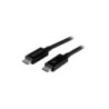 STARTECH 1M T/BOLT3 CABLE, 20GBPS, 100W PD, BLACK, 2YR