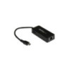 STARTECH USB-C TO GbE ADAPTER, USB 3.0(1), TB3 COMPATIBLE, BLACK, 2YR