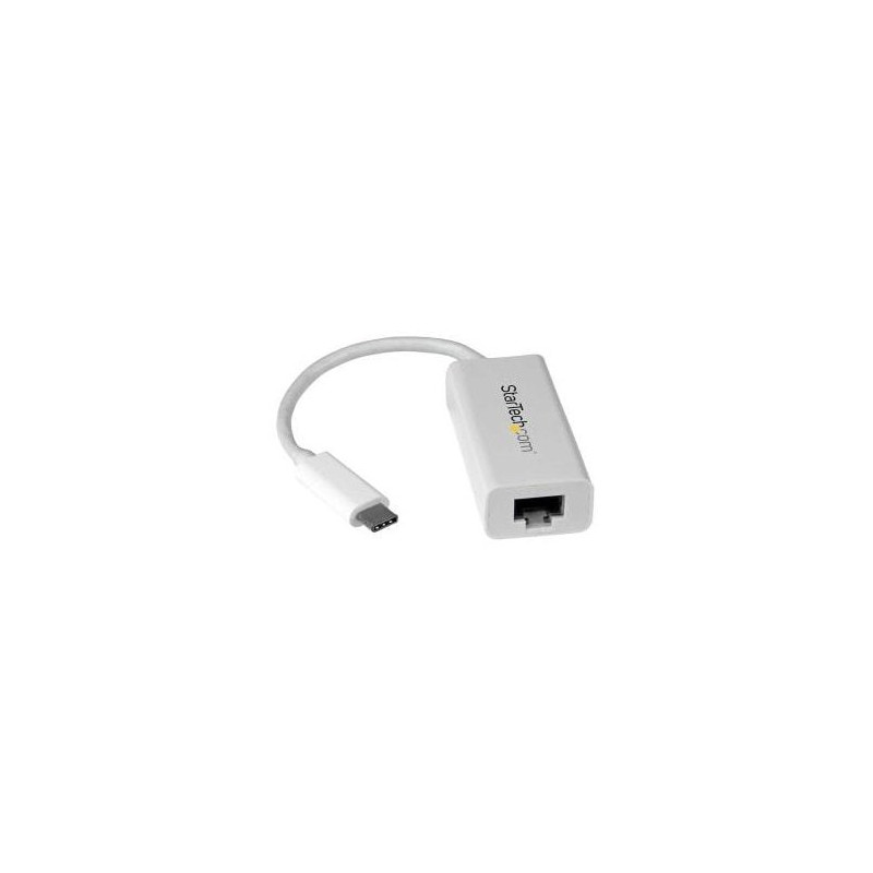 STARTECH USB-C 3.0 TO GbE ADAPTER, TB3 COMPATIBLE, WHITE, 2YR